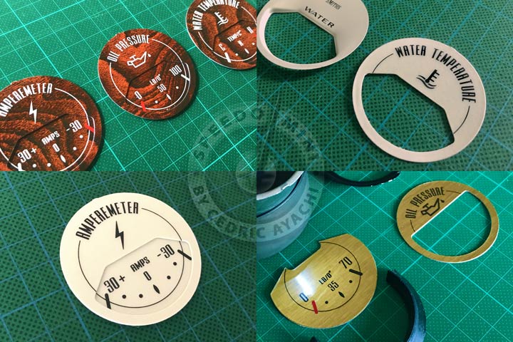 Examples of achievements Speedomini Stickers for Smiths gauges