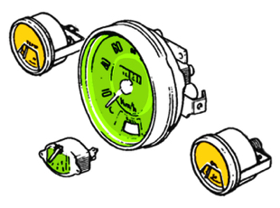 Exploded view Speedo Mk2 Mk3 Mk4 Mini Speedomini