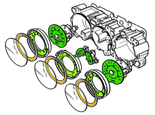 Exploded view Smiths model for Mini 1978-1985