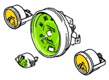 Schema Speedometer and gauges Mk2 Mk3 Mk4