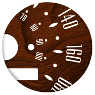 Burr Walnut Stickers Style