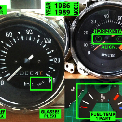 Mini 1986-89 Smiths instrument cluster Identification